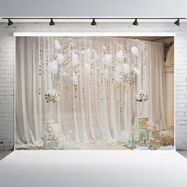 2.1 * 1.5m/ 7 * 5ft Photography Backdrops Wedding Backdrop for Photography Photo Studio Props for Party Decoration Baby Children Portrait Photos