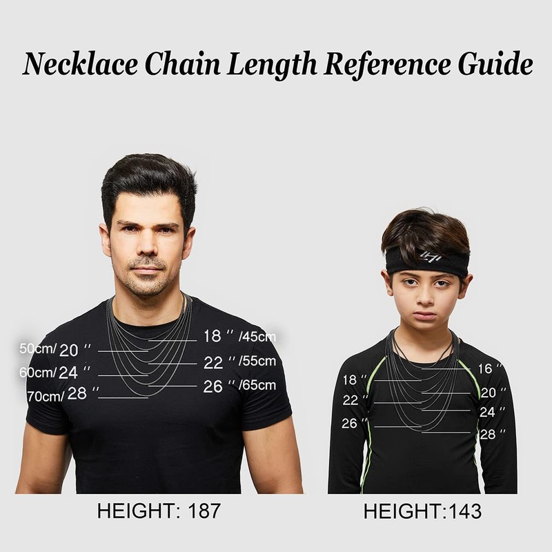 RWQIAN Men's Women's Stainless Steel Chain in Silver/Gold/Black Venetian Chain