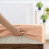 SSW HOMES Single Fitted Sheet Peach - Deep Pocket 12