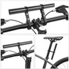 Bicycle Handlebar Extender, Aluminium Alloy Bicycle Handlebar Extension Bracket, Double