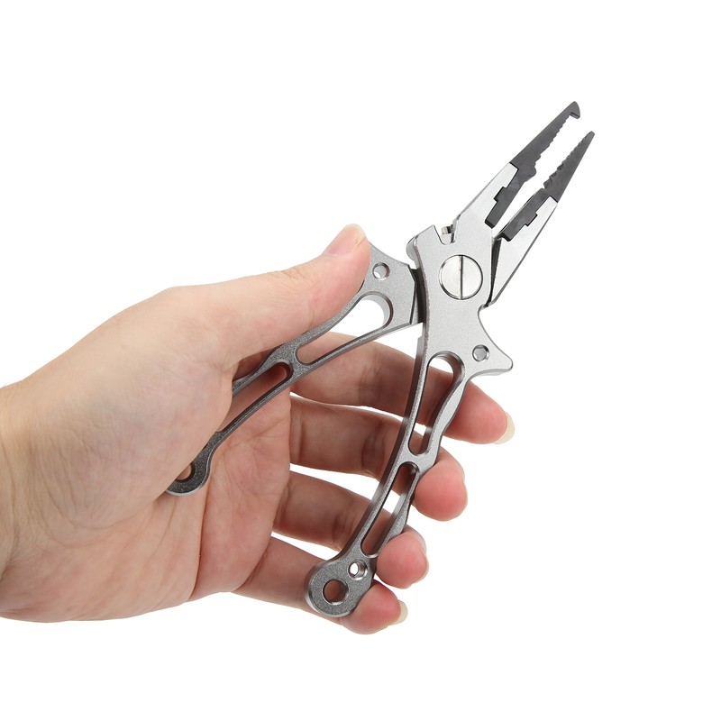 Aluminum Alloy Fishing Pliers Multifunctional Fishing Hook Remover Pliers Line