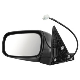 TRQ Left Mirror without Heat with Textured Cover Drivers Side Compatible with 2002-2007 Subaru Impreza SU1320112