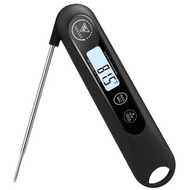 DOQAUS Meat Thermometers, 3S Instant Read Thermometer Digital Cooking Food Candy Thermometer with Backlight LCD and Magnet for Oil Deep Fry BBQ Grill Smoker