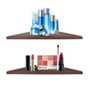 evron Corner Mounting Shelf,Easy to Install Wall Corner Shelf,Frosting Pattern