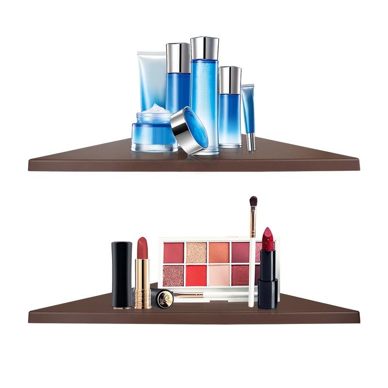 evron Corner Mounting Shelf,Easy to Install Wall Corner Shelf,Frosting Pattern