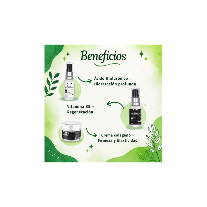 Pack 1 Crema Facial 1 Hialurónico Natural 1 Hyal Con