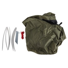 Camping Tent Single Person Lightweight Waterproof Portable Outdoor Sleeping Bag for Backpackers Military Green