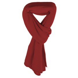 Love Cashmere Women's 100% Cashmere Wrap Scarf - Red - made in Scotland RRP £250
