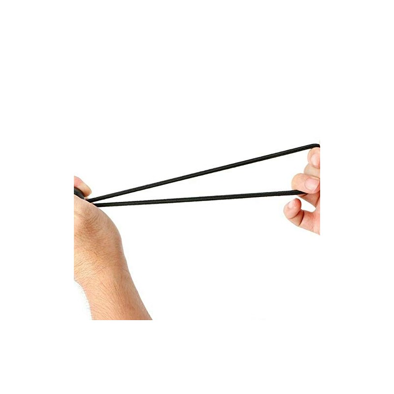 10 in Heavy Duty Elastic Black Ball Bungees Tarp -
