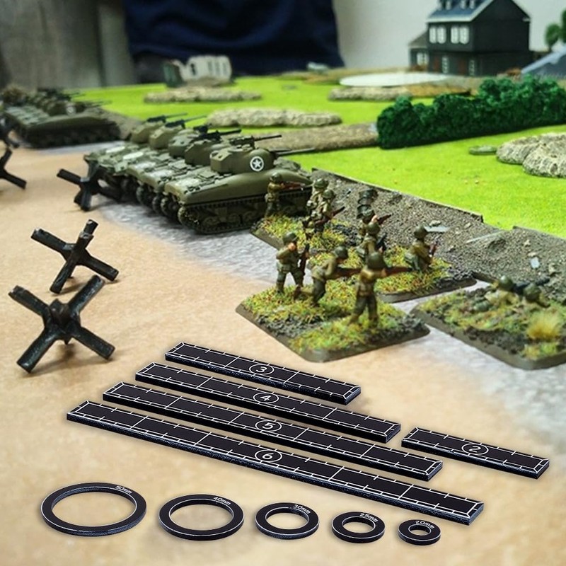 OLYCRAFT 12pcs/1 Set Objective Point Markers Acrylic Ruler Objective Makers