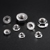 M5 x 0,8 mm, tuercas de bloqueo hexagonales de brida