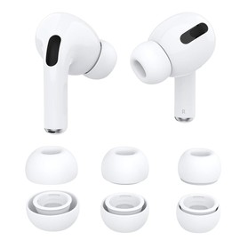 Wiki VALLEY Ohrstöpsel für AirPods Pro-Ohrhörer, rutschfeste Silikon-Ohrstöpsel, weiche Ersatz-Ohrstöpsel, kompatibel mit AirPods 3. 2019 – Weiß, ein Paar