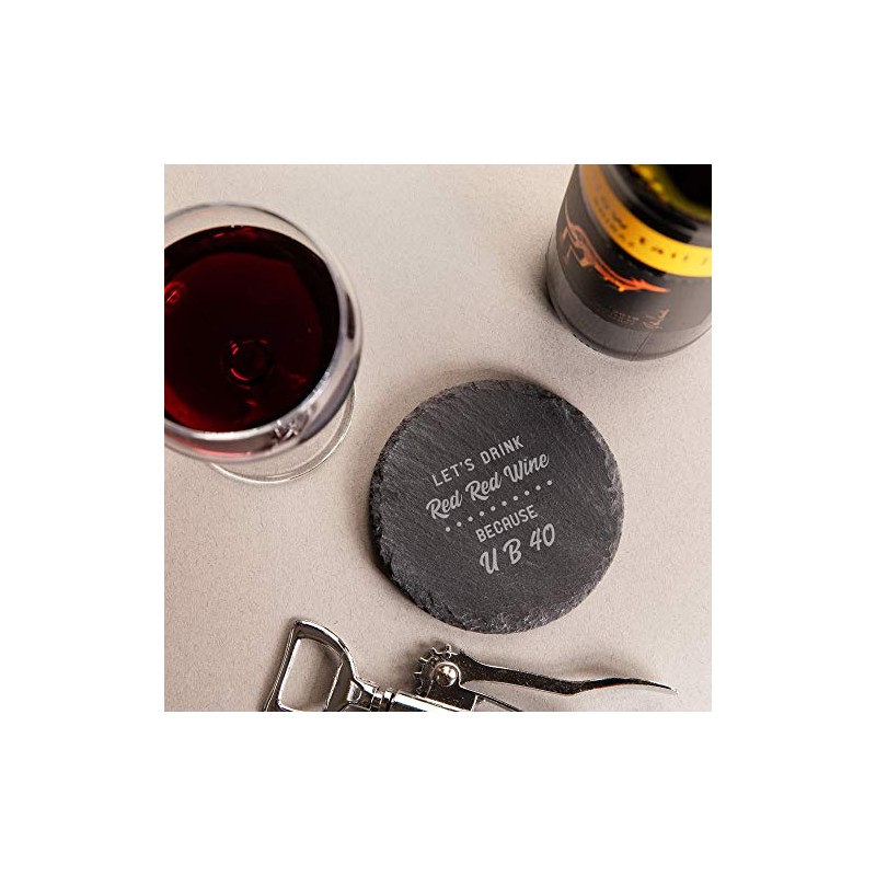 "U B 40" Coasters - Funny 40th Birthday Gift for