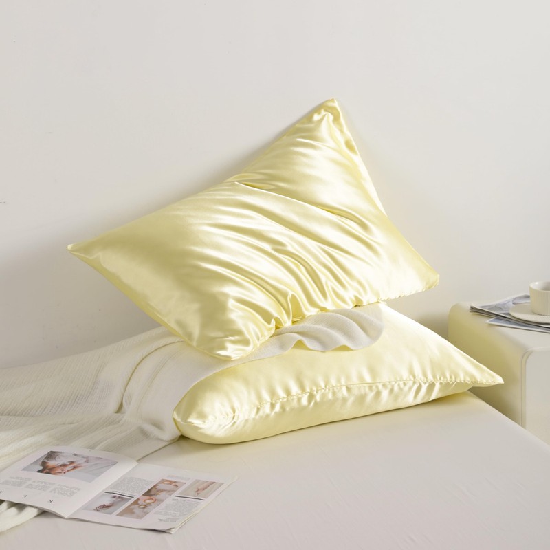 NTBAY 2 Pack Satin Standard Pillowcases for Hair and Skin,