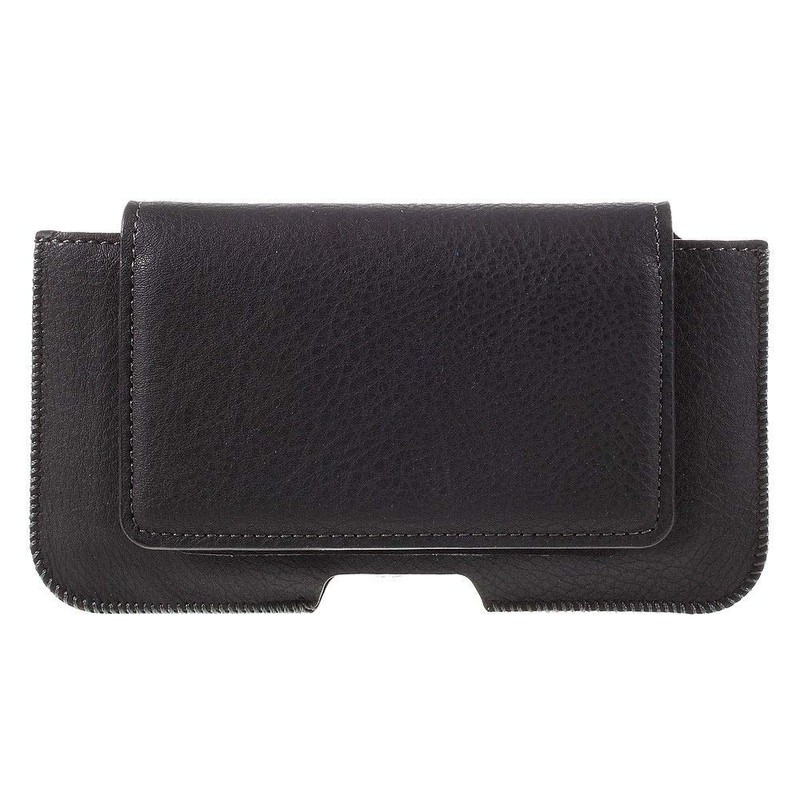 DFVmobile - Leather Horizontal Belt Clip Case with Card Holder