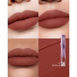 TIMEPHORIA Crema Labial Nebula Velvet, Acabado Mate Aterciopelado que No Reseca, Textura Cremosa Ligera y de Larga Duración, Alta Pigmentación, 12 Estelle