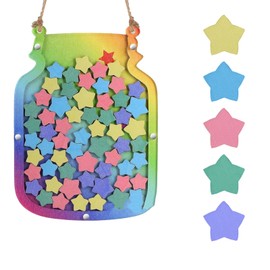 Nujvnuj Reward Glass for Children, Reward Glass for Good Behavior of Children, Magnetic Reward Glass for Positive Attitude, Inspirational Behavior Star Reward Glass