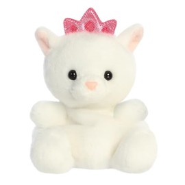Aurora, 33945, Palm Pals Priscilla Princess Kitty 5In, Soft Toy, White