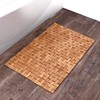 Home+Solutions Bamboo Tile Step-Out Bath Mat, 18"x30"
