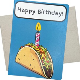 Whitman and Daughter Funny Taco Birthday Card (1 Premium Card, 5X7 Inches, Message Inside) Happy Birthday Card for Lovers of Tacos - 576