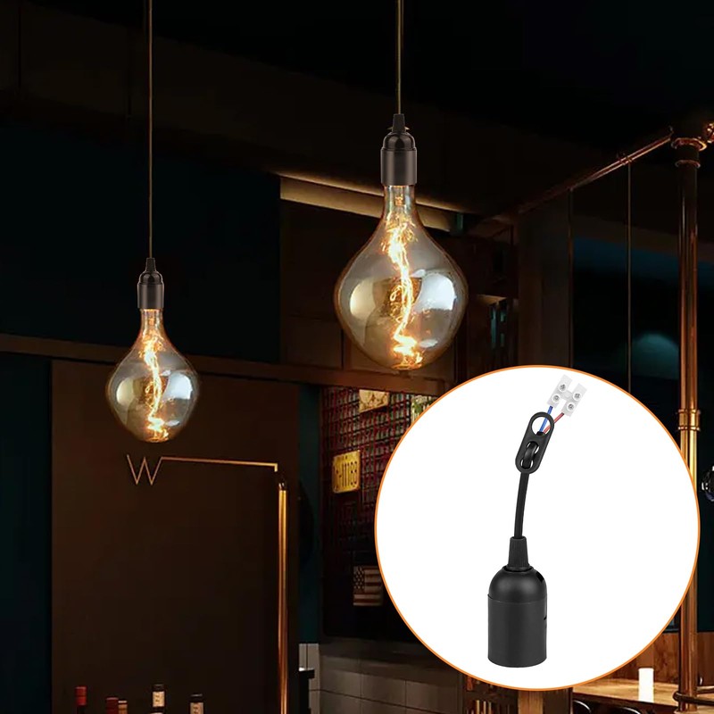 Pack of 15 E27 Replacement Sockets, GOMETY E27 Lamp Holder,