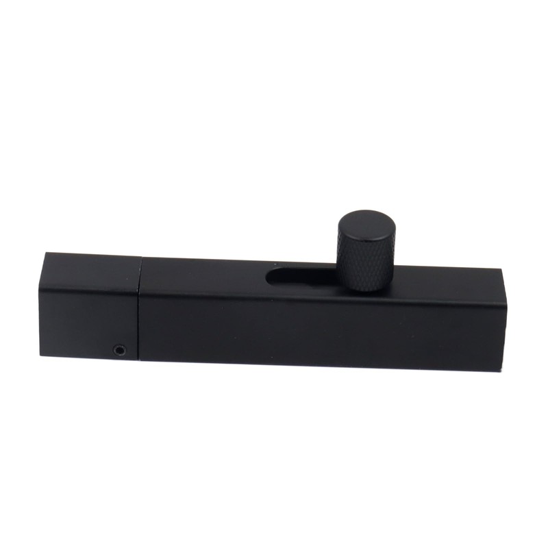 Nicerity 2Pcs Security Door Bolt Latch 3.54inch/90mm Black Door Safety