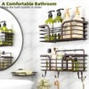 Yougai Shower Caddy, Shower Organizer with Soap Holder and Hooks,