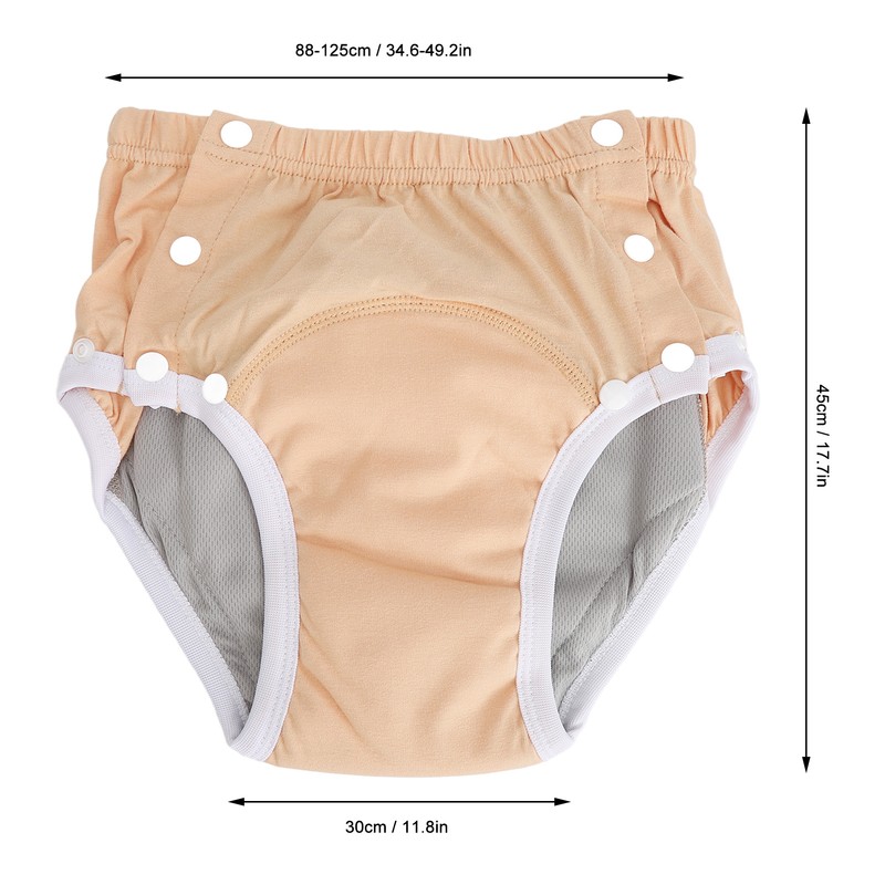 Adult Cloth Diaper Washable Leakage Proof Breathable Pure Cotton Elderly