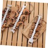 Outanaya 2pcs Portable Stainless Steel BBQ Skewers for Outdoor Grilling