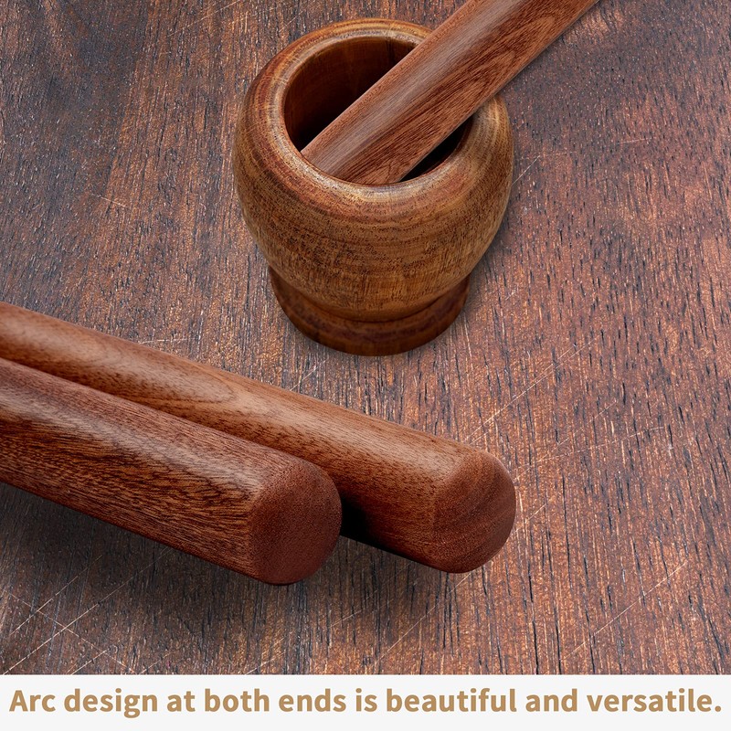 Aisoso French Rolling Pin, 17.7 Inches Wood Rolling Pin for
