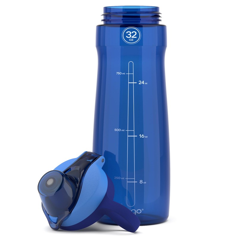 Pogo BPA-Free Tritan Plastic Water Bottle with Chug Lid, 32