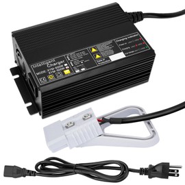 JURPLIX 24V 15A Battery Charger for 24V Floor Scrubber Sweepers with Anderson SB50 Style Connector Compatible with Tennant T3 T5 T7 T300, Nobles SS3 SS5, Clarke Focus II