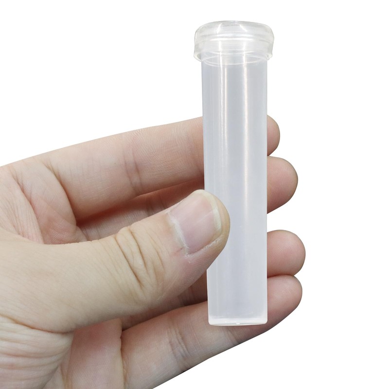 Unlorspy 50Pcs Plastic Stem Water Tubes, Clear Flower Vials with