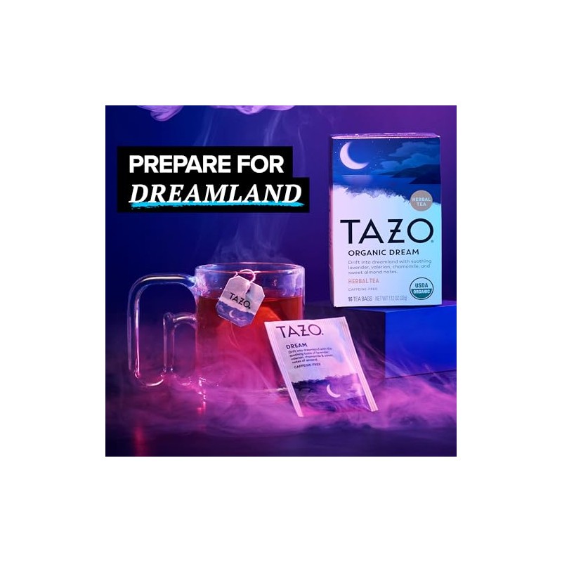 TAZO Organic Dream Herbal Tea - Relaxing Chamomile & Lavender