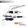 KEEGTBOX Switchback White/Amber LED DRL Front Fog Grille Lamp Daytime