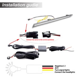 KEEGTBOX Switchback White/Amber LED DRL Front Fog Grille Lamp Daytime Running Light Sequential Flash Turn Signal Feature Compatible with Toyota RAV4 SUV LE XLE Limited 2019 2020 2021 2022 (Smoke Lens)