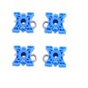 4 Pcs 3509416 Window Regulators Sliding Pivot Compatible with Vol-vo