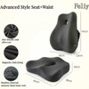 Memory Foam Seat Cushion and Lumbar Support Pillow for Office