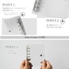 REX-OWL STH-B7 Transparent Personal Organizer, Made in Japan, Clear Binder,