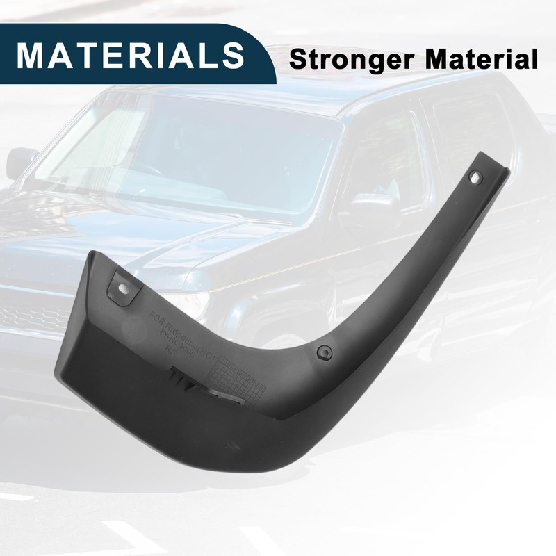 TUCKBOLD Mud Flap Splash Guard for Honda Ridgeline 2017-2023 Durable
