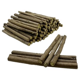 Woohome 120 PCS Wood Log Craft Sticks - 4 Inch Natural Twigs, 0.1-0.2 Inch Diameter, DIY Crafts & Photo Props