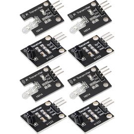 A-DIGISHUO 4Pcs Digital 38khz Ir Receiver Sensor Module And 4Pcs 38khz Ir Transmitter Sensor Module Kit Electronic Building Blocks