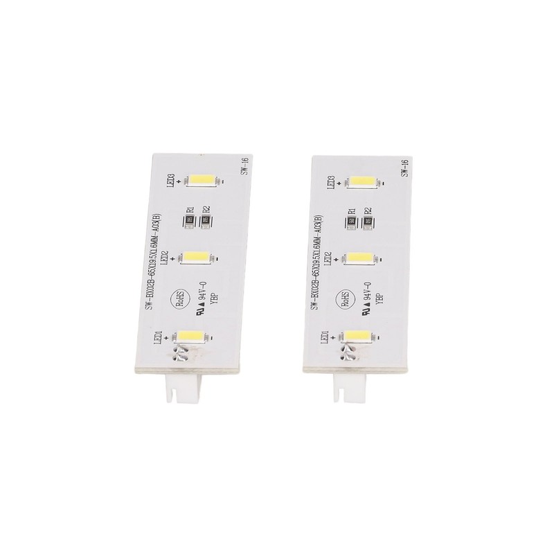 2Pcs Refrigerator LED Light Strip Bar Replacement Freezer Refrigerator Light