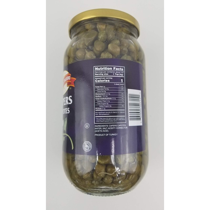 Supremo Italiano Capers, Capotes, 32 Oz (22 Oz Drained) 1