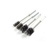4 Piece Stainless Steel Wire Brush for ports, tubes, bearings