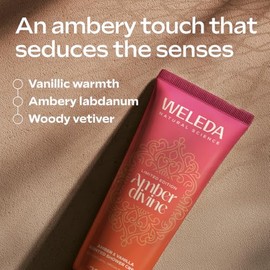Weleda Amber Divine Shower Gel with Amber & Vanilla, Body wash with natural essential oils​, For Men & Women, Vegan, 100% Natural Fragrance, 200ml
