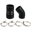X AUTOHAUX 1 Set Intercooler Hose with T Bolt Clamps