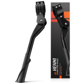 HENMI Bicycle Stand 24-29 Inches, Height Adjustable Bicycle Stand, Non-Slip Side Stand, Stable Bicycle Stand for Mountain Bike, Trekking Bike, City Bike, Commuter Bikes