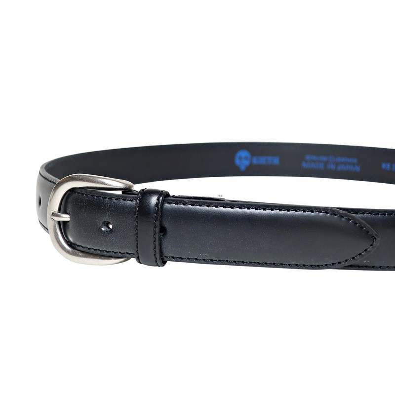 Keith Men's Belt, Bridle Leather, Genuine Leather, Black, Business, Casual,