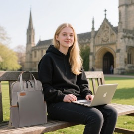 wocharm Laptop Backpack 15.6 Inch Travel Backpack Laptop Rucksack, Waterproof Resistant Backpack for College School, Business Work Bag for Men Women(Khaki)